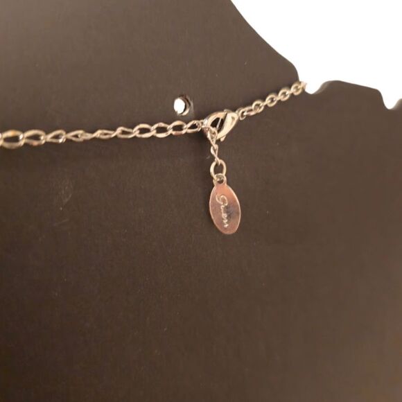 Guess Cluster Bead Circle Drop Necklace - Picture 7 of 10